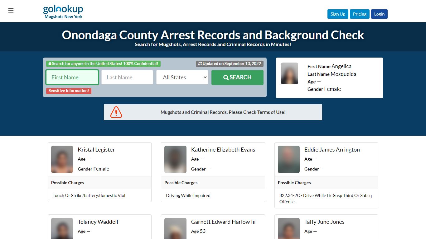 Onondaga County Mugshots, Onondaga County Arrest Records