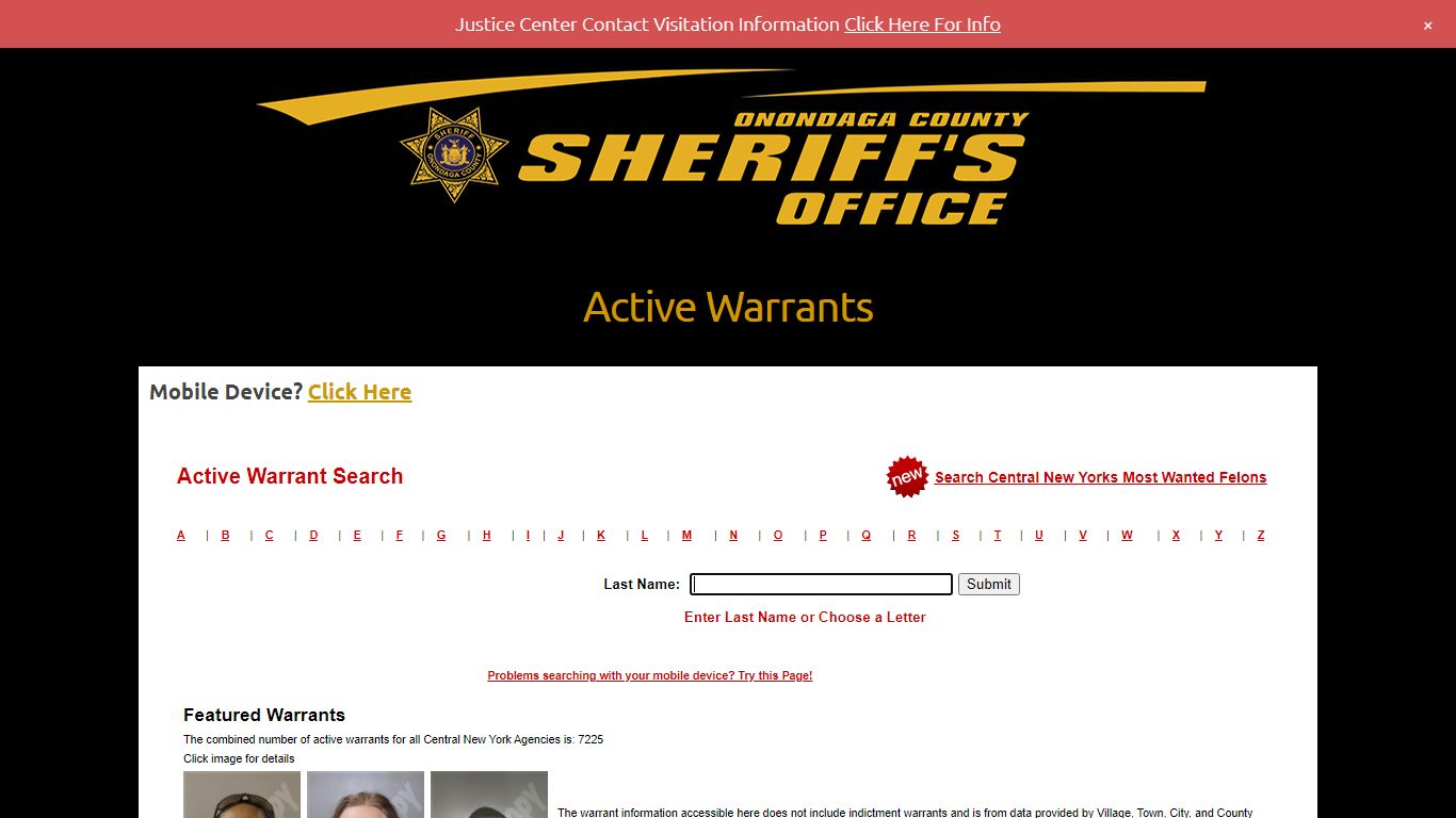 Active Warrants – Onondaga County Sheriff's Office